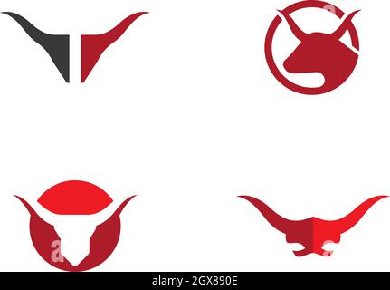 Taurus Logo Template vector icon illustration Stock Vector