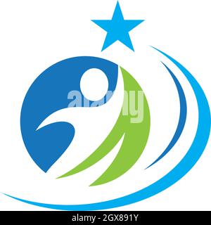 Star success logo vector icon template Stock Vector