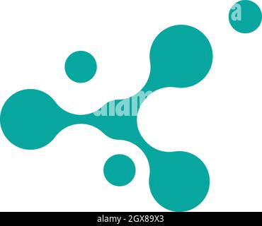 molecule ilustration  vector icon template Stock Vector