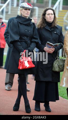 Zara Phillips attends Ladies Day at the Cheltenham Festival on March 16, 2011. Stock Photo