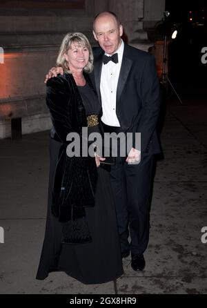 Sir Clive Woodward and wife Jayne Williams attend the British Asian Trust reception at the Victoria and Albert Museum in London Stock Photo