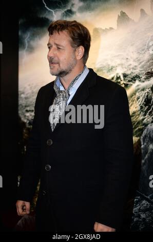 Russell Crowe attends the Welsh Premiere of the film #39 Noah #39 at
