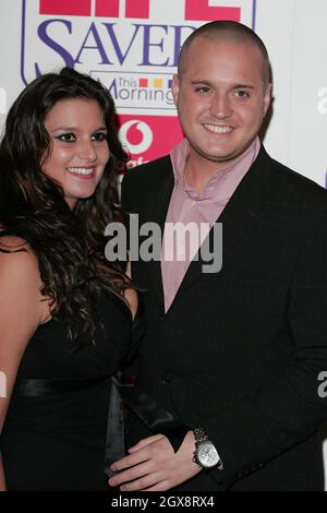 Saskia Howard Clarke with Maxwell arriving at the Vodafone Daily