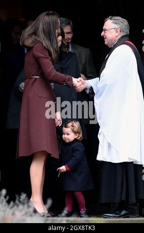 Royals attend Christmas Day church service Stock Photo - Alamy