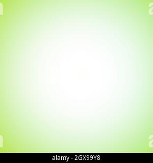 Light and green white gradient. Greenish background with white middle Stock Photo