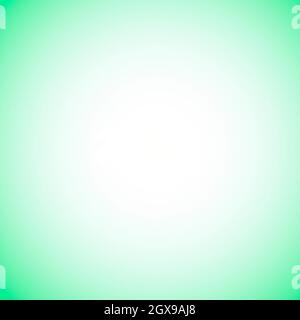 Light and green white gradient. Greenish background with white middle Stock Photo