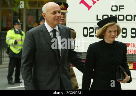 Leader of Britain's opposition Conservative Party Iain Duncan Smith, with his wife Betsey, arrive at  St Paul's Cathedral in London for a service of remembrance for those servicemen and women killed in Iraq Â©Anwar Hussein/allactiondigital.com  Stock Photo