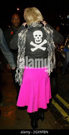 Pink arrives at the launch party for her album Try This which was held at the Sanderson Hotel in London. Stock Photo