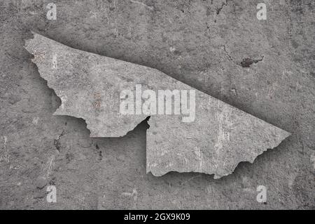 Map of Acre on weathered concrete Stock Photo - Alamy