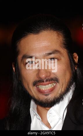 Hiroyuki Sanada arrives at the London premiere of The Last Samurai. Stock Photo