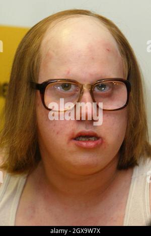 Matt Lucas signing copies of their new CD Little Britain at the Virgin Megastore in London Stock Photo