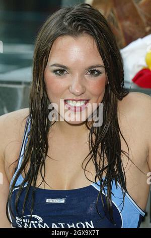 Jodi Albert at the Butlins swimathon 2004 for the Launch of the world's