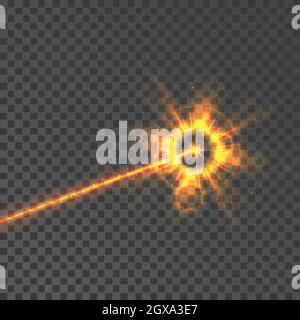 Laser Beam Light Energy Power Explosion Vector Stock Vector
