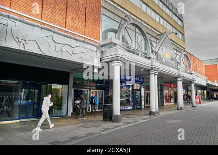 Newlands shopping centre, Kettering, England. Stock Photo