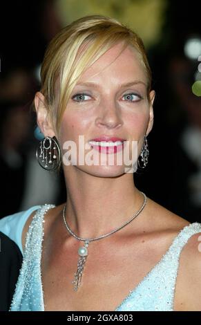 Uma Thurman at the premiere of Kill Bill Volume 2, at the The Cannes Film Festival 2004. Doug Peters/allactiondigital Stock Photo