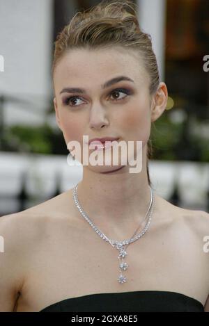 Keira Knightley arrived at the re-opening party of Asprey, situated on