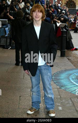 Rupert Grint arriving at the premiere of Harry Potter and the Prisoner of Azkaban, Leicester Square, London  Stock Photo