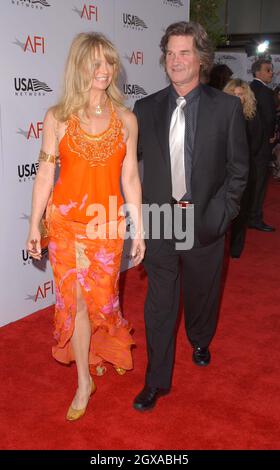 Goldie Hawn and Kurt Russell attending  the 32nd AFI Lifetime Achievement Award in Hollywood, to honour Meryl Streep.  Stock Photo