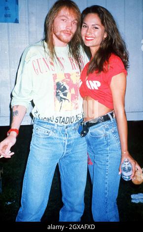 Axl Rose And His Wife Erin Everly Stock Photo - Alamy