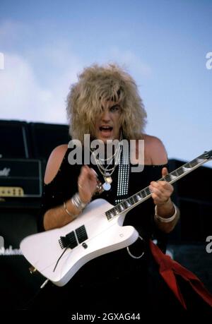 Ratt performing live in concert.  Stock Photo