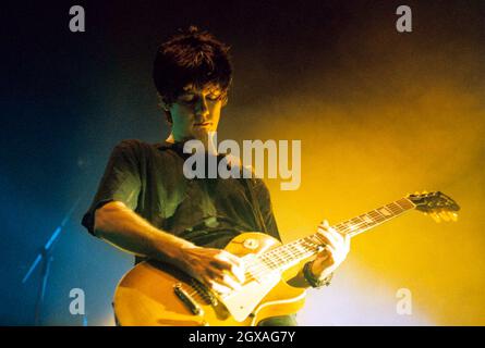 The Stone Roses performing live at Wembley Arena in London.  Stock Photo