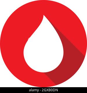 Blood logo icon vector template Stock Vector
