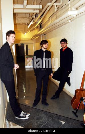 The Futureheads at an instore record signing and live performance at HMV, Newcastle. Stock Photo