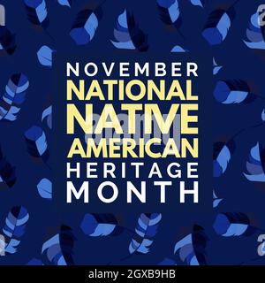 November National Native American Heritage Month. Vector Illustration EPS10 Stock Vector