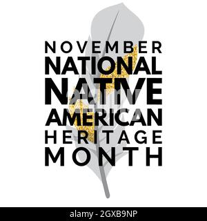 November National Native American Heritage Month. Vector Illustration EPS10 Stock Vector