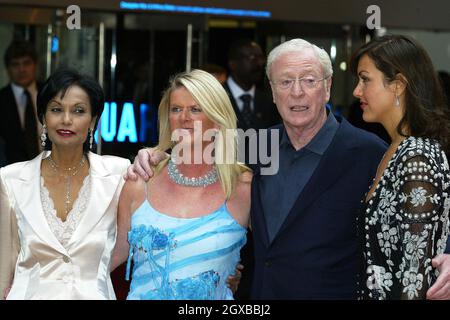 Michael Caine arrives at the European Premier of BATMAN BEGINS at the Odeon Leicester square Stock Photo