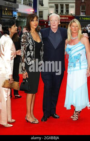 Michael Caine arrives at the European Premier of BATMAN BEGINS at the Odeon Leicester square Stock Photo