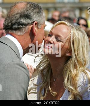 Prince Charles, Prince of Wales meets former Spice Girl Emma Bunton. Stock Photo
