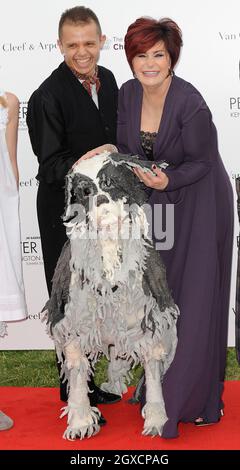 Sharon Osbourne arrives for a gala performance of Peter Pan in aid of The Prince's Trust Foundation for Children & The Arts at Kensington Gardens in London. Stock Photo