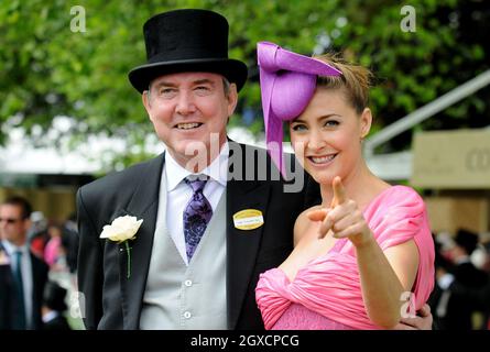 lisa snowdon and her dad nigel snowdon at the second day of ascot races at ascot racecourse in berkshire stock photo alamy