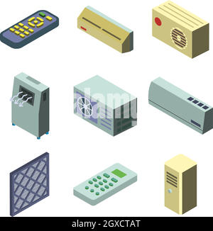 Conditioner Cooling System Collection Set Vector Thank you for your email and expressing your interest. Stock Vector