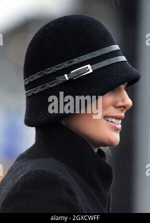 Zara Phillips on the last day of the 2010 Cheltenham Festival Of Racing. Stock Photo