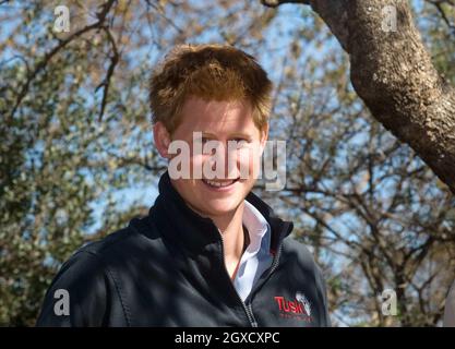 Prince Harry visits the Mokolodi Education Centre in Gaborone, Botswana. Stock Photo