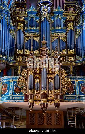 The Pipe organ in Riga Dome Cathedral Stock Photo - Alamy