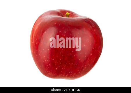Ripe red apple isolated on white Stock Photo