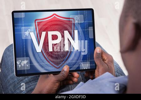 VPN Web Security Technology For Computer Network Stock Photo