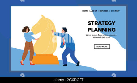 Strategy Planning Businesspeople Occupation Vector Stock Vector
