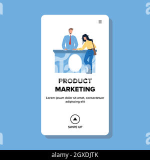Product Marketing And Commerce Business Vector flat Stock Vector