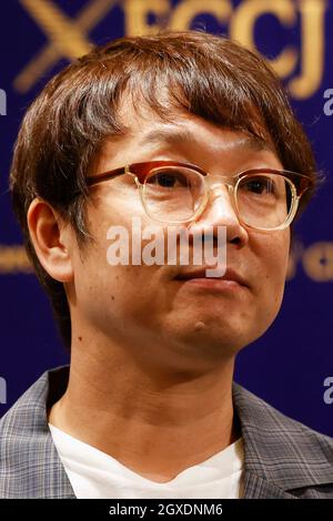 October 5, 2021, Tokyo, Japan: Japanese director Keisuke Yoshida attends a press conference at The Foreign Correspondents' Club of Japan. Representatives of the 34th Tokyo International Film Festival (TIFF) spoke about the measures prevent the spreading of the COVID-19 during the 34th edition. This year, the film festival will be held from October 30 to November 8. (Credit Image: © Rodrigo Reyes Marin/ZUMA Press Wire) Stock Photo