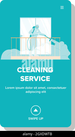 Cleaning Service For Disinfect Apartment Vector Illustration Stock Vector