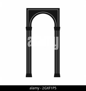 Arch icon in simple style isolated on white background Stock Photo - Alamy