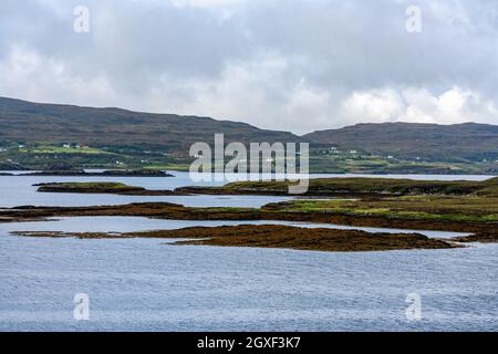 View of Loch Dunvegan on Isle of Skye, Scotland Stock Photo