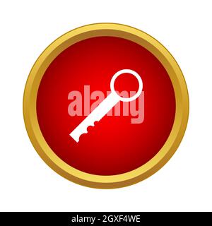 Key Icon in simple style isolated on white background Stock Photo