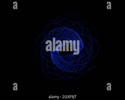 Light abstract forms symmetrical round different colors Stock Photo