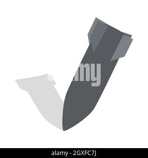 Air bomb icon in isometric 3d style on a white background Stock Photo