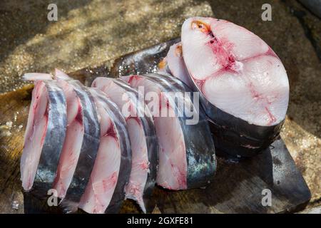 a naturally cooked fish recipes Stock Photo